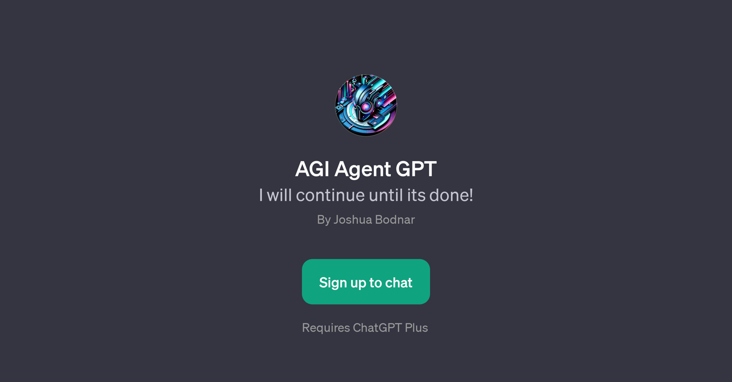 AGI Agent GPT website