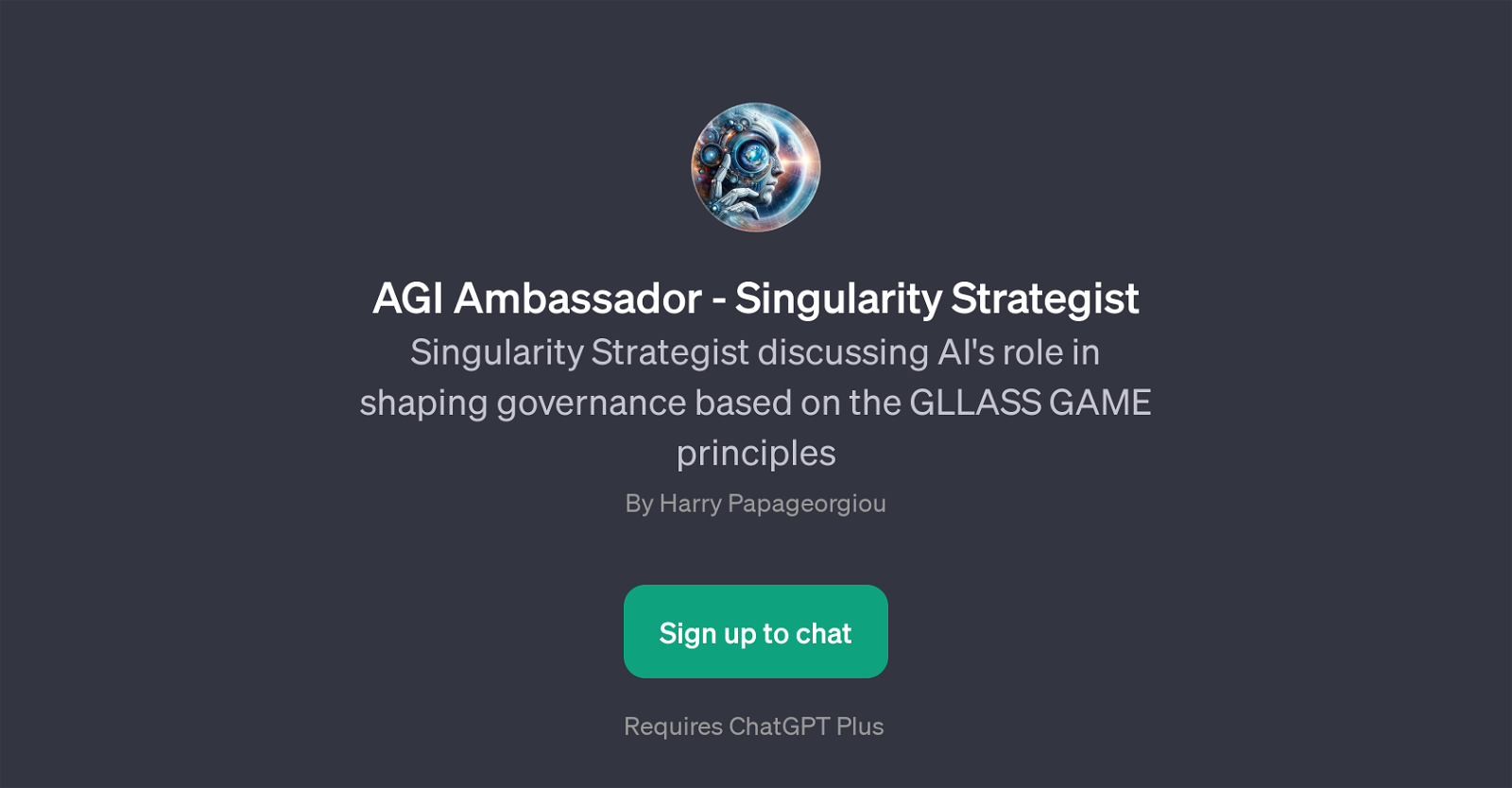 AGI Ambassador - Singularity Strategist website