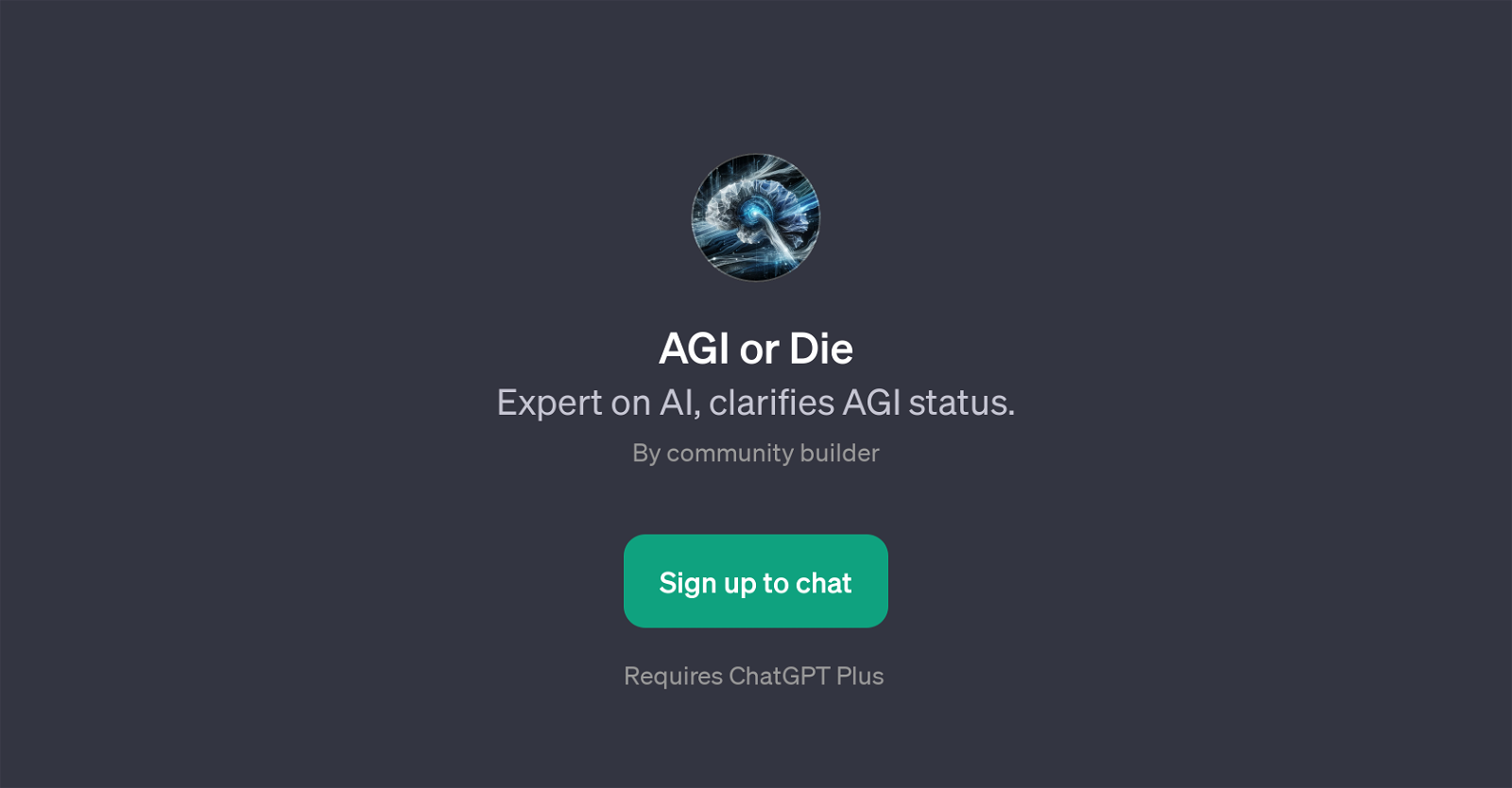 AGI or Die website