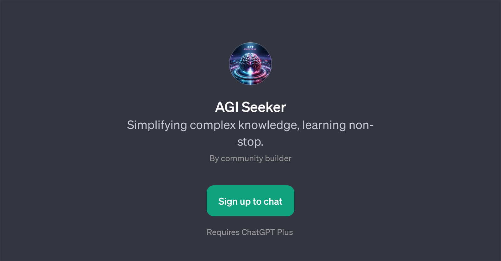 AGI Seeker website