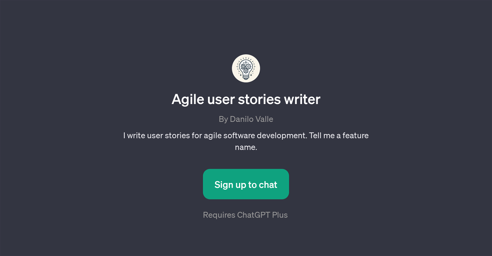 Agile User Stories Writer website