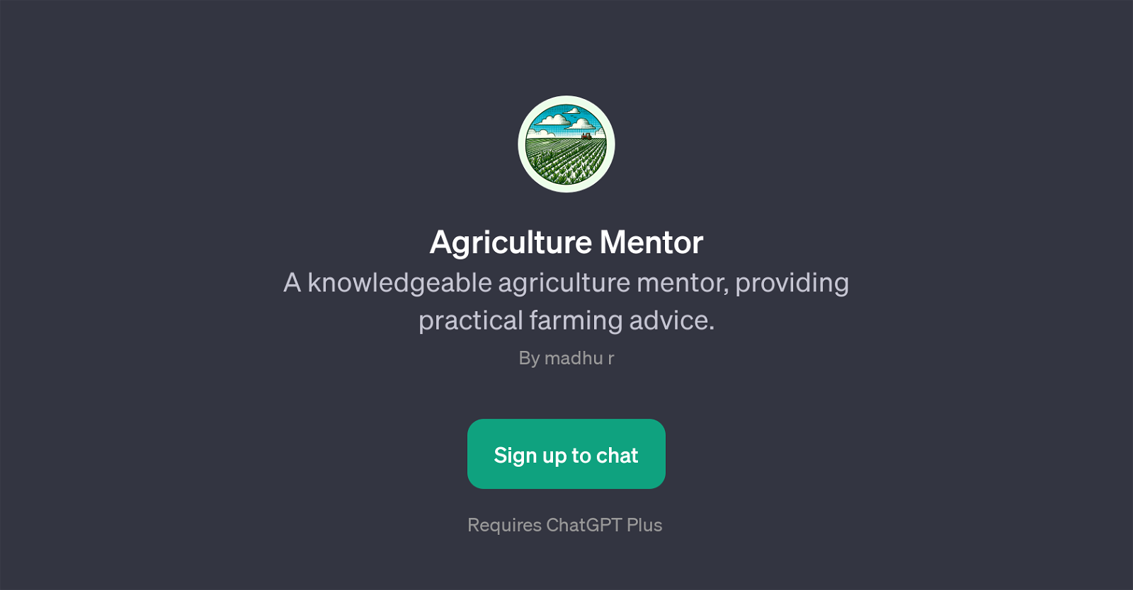 Agriculture Mentor website