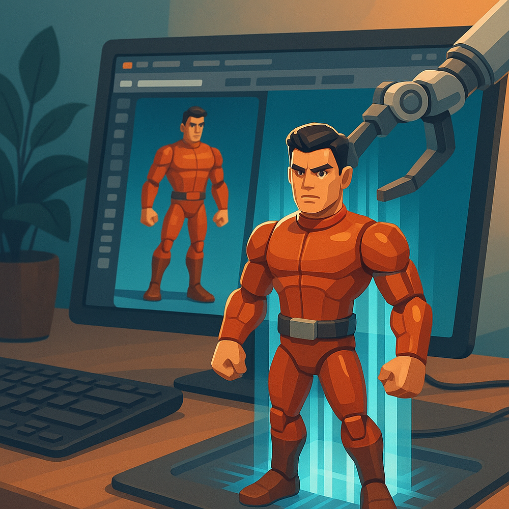 AI Action Figure Generator website