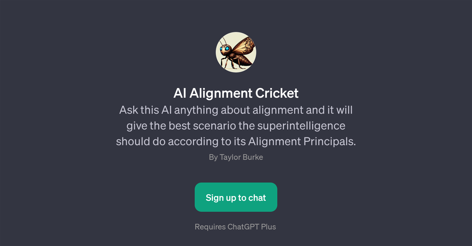 AI Alignment Cricket website