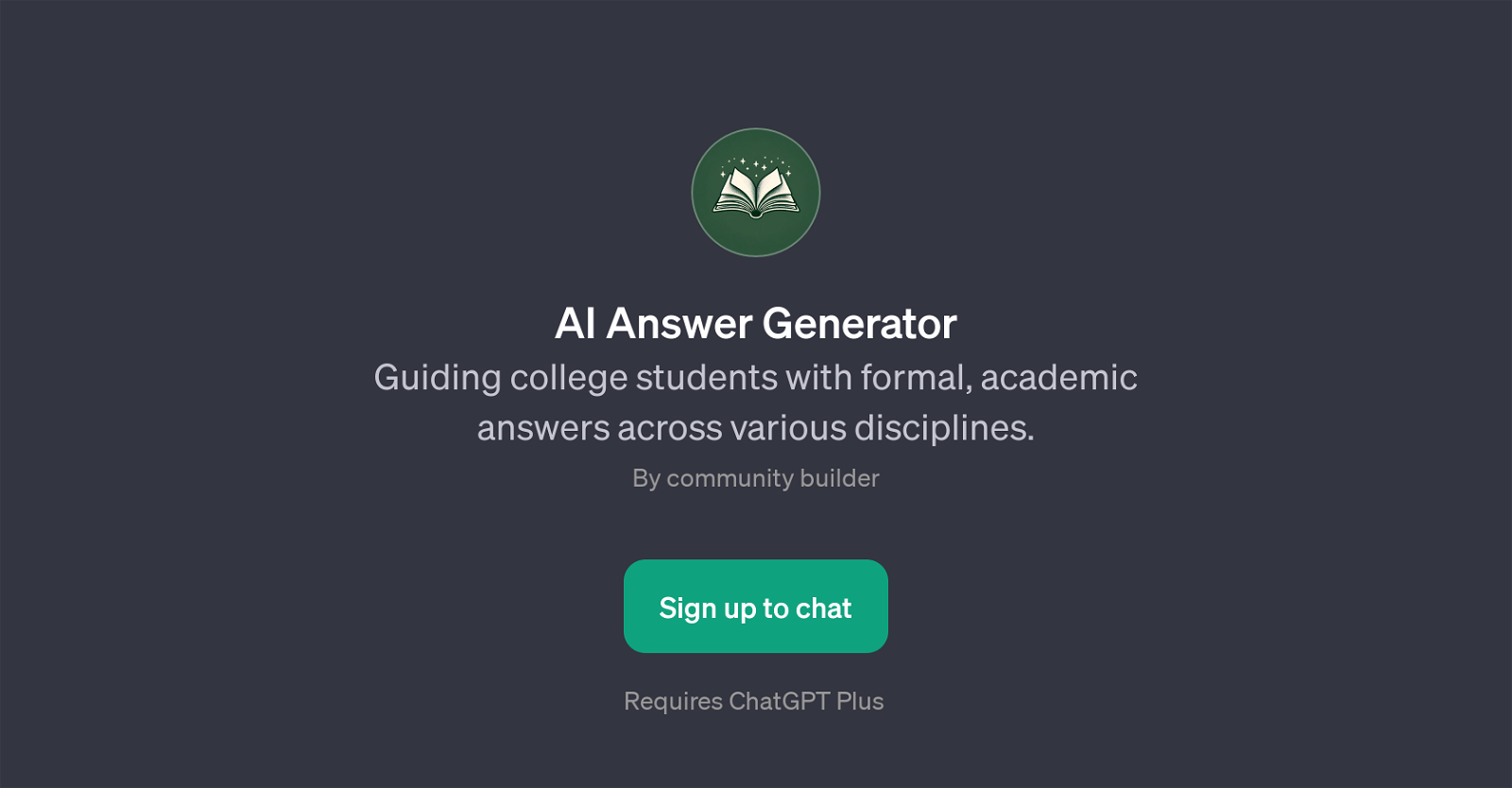 AI Answer Generator website
