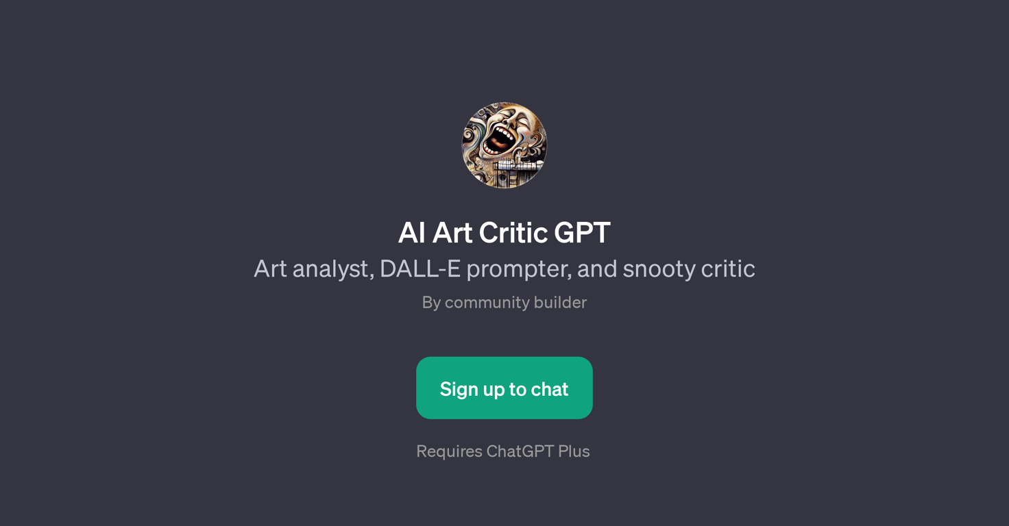 AI Art Critic GPT website