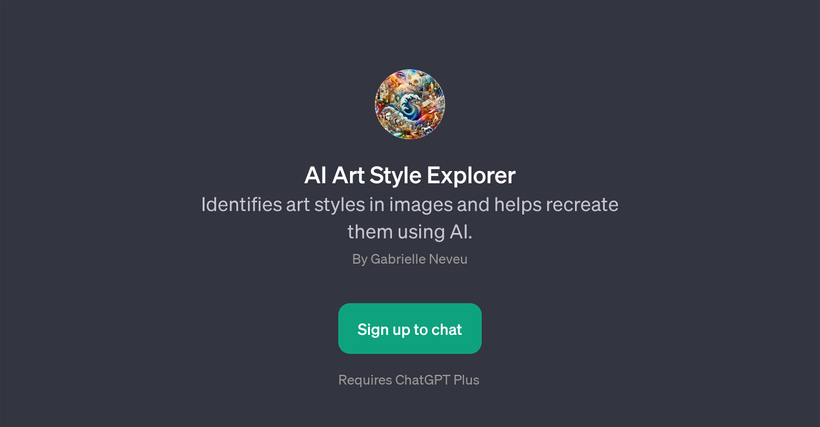 AI Art Style Explorer website