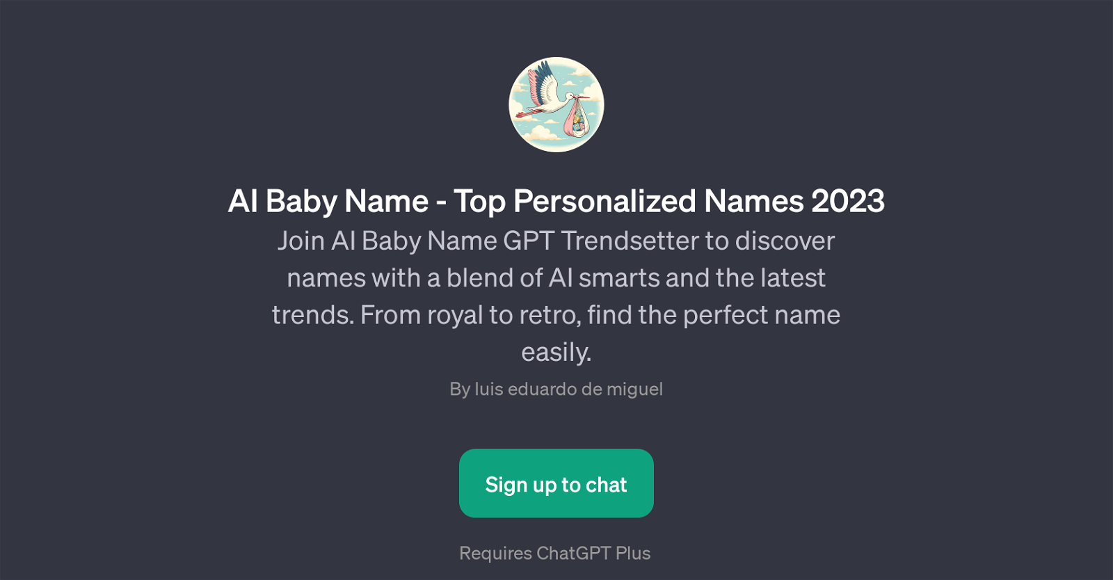 AI Baby Name GPT Trendsetter website