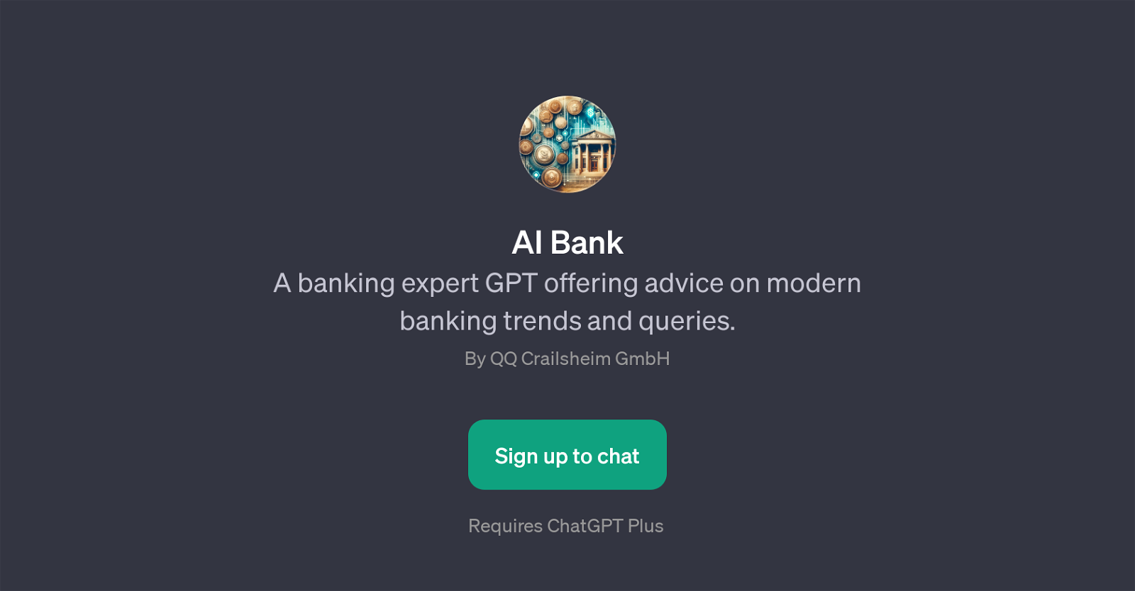 AI Bank website
