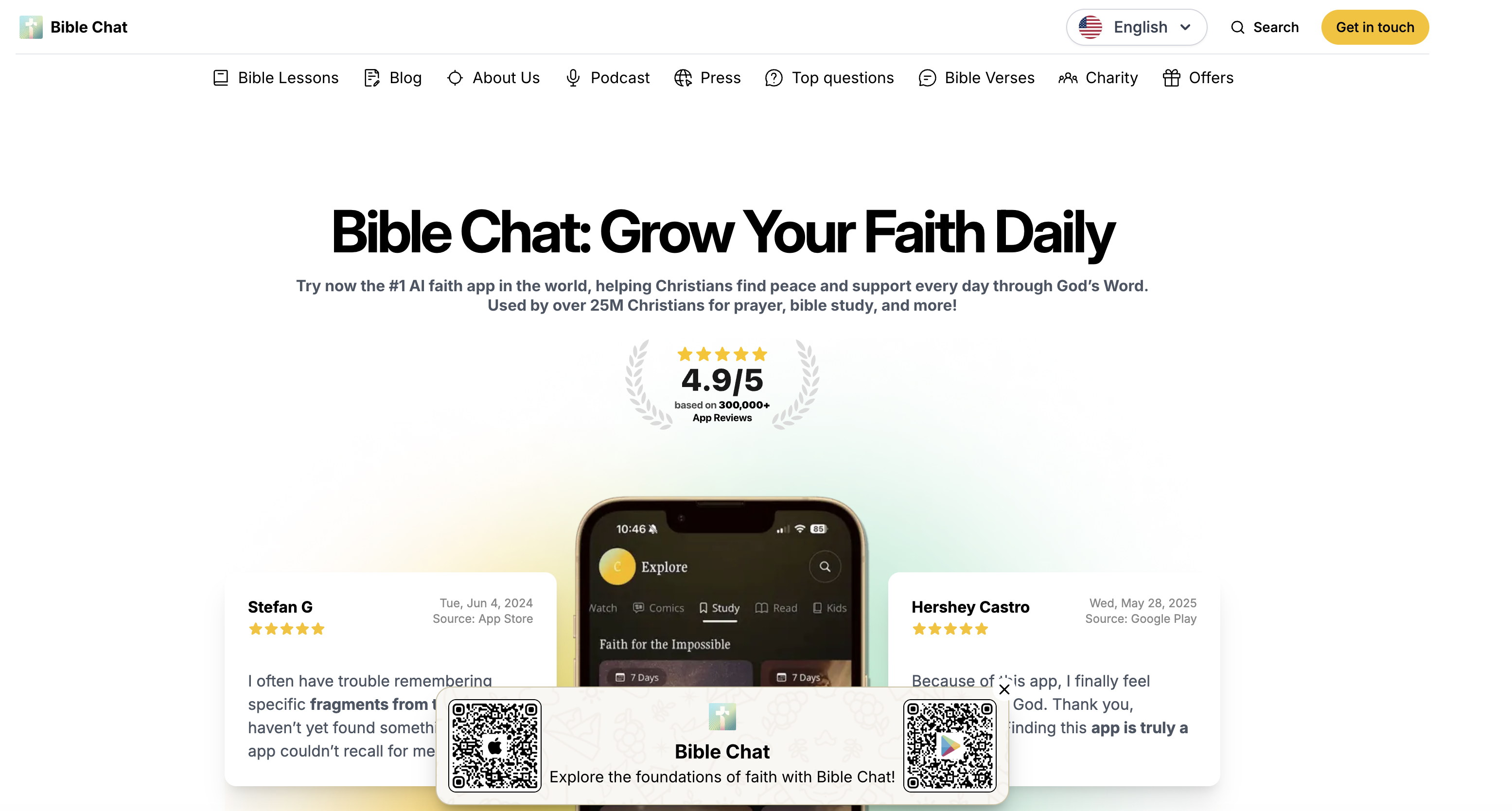 Bible Chat screenshot 1 Bible Chat screenshot 1