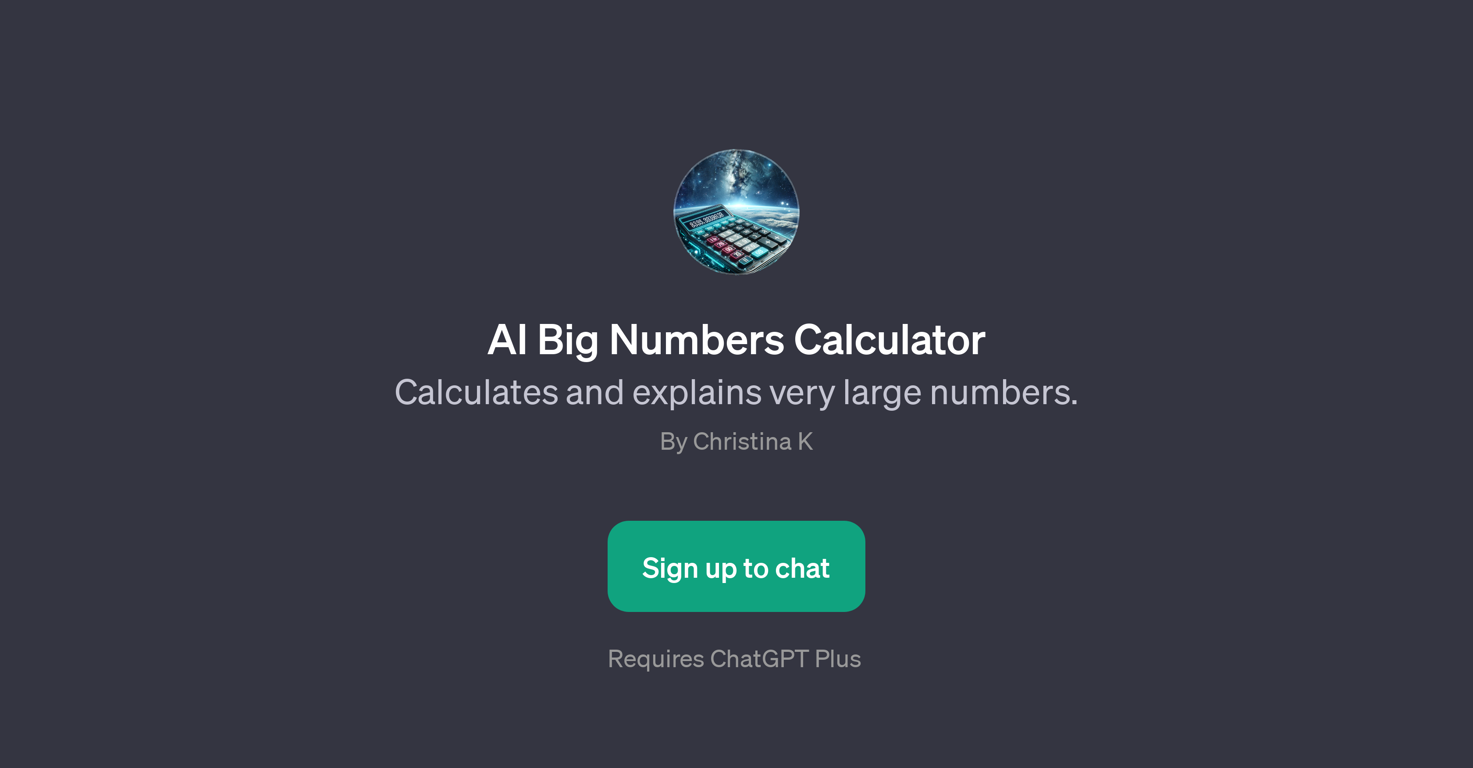 AI Big Numbers Calculator website