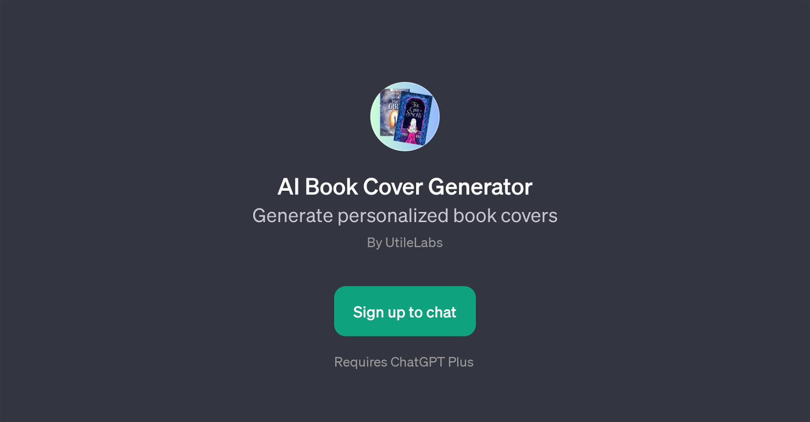 AI Book Cover Generator website