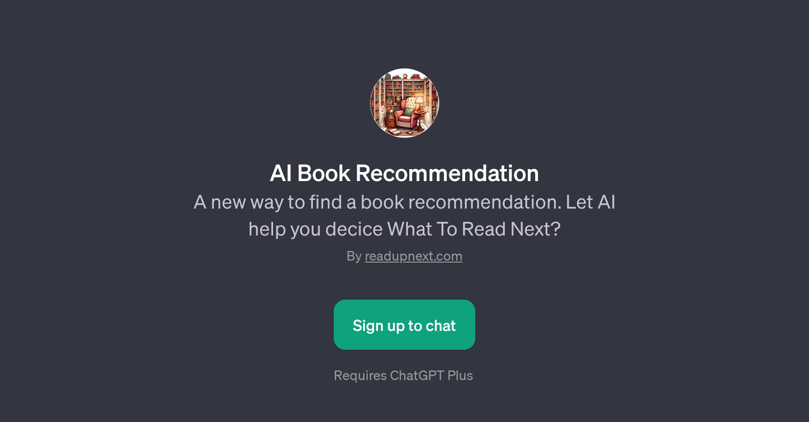 AI Book Recommendation website