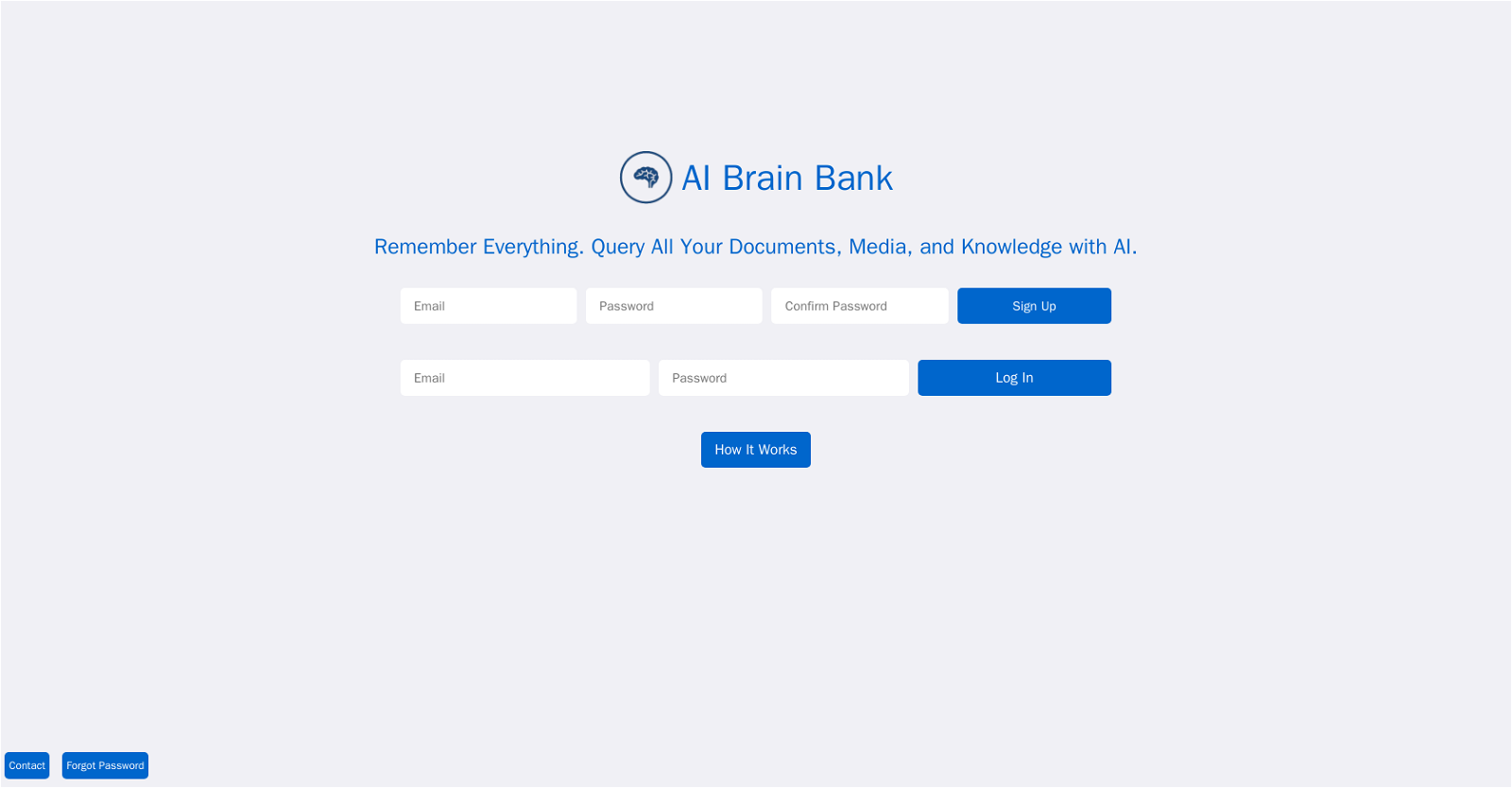 AI brain bank website