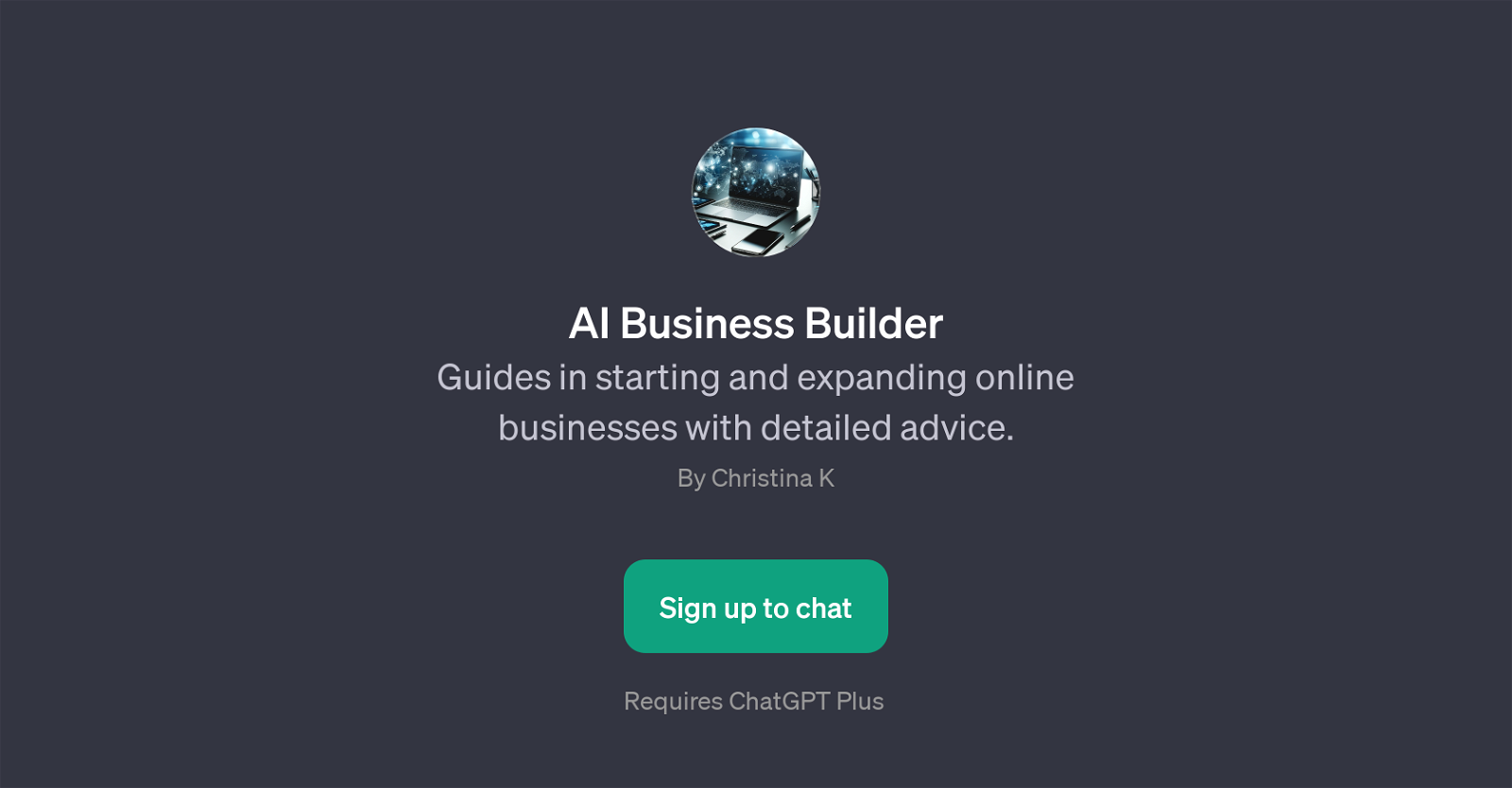 AI Business Builder website