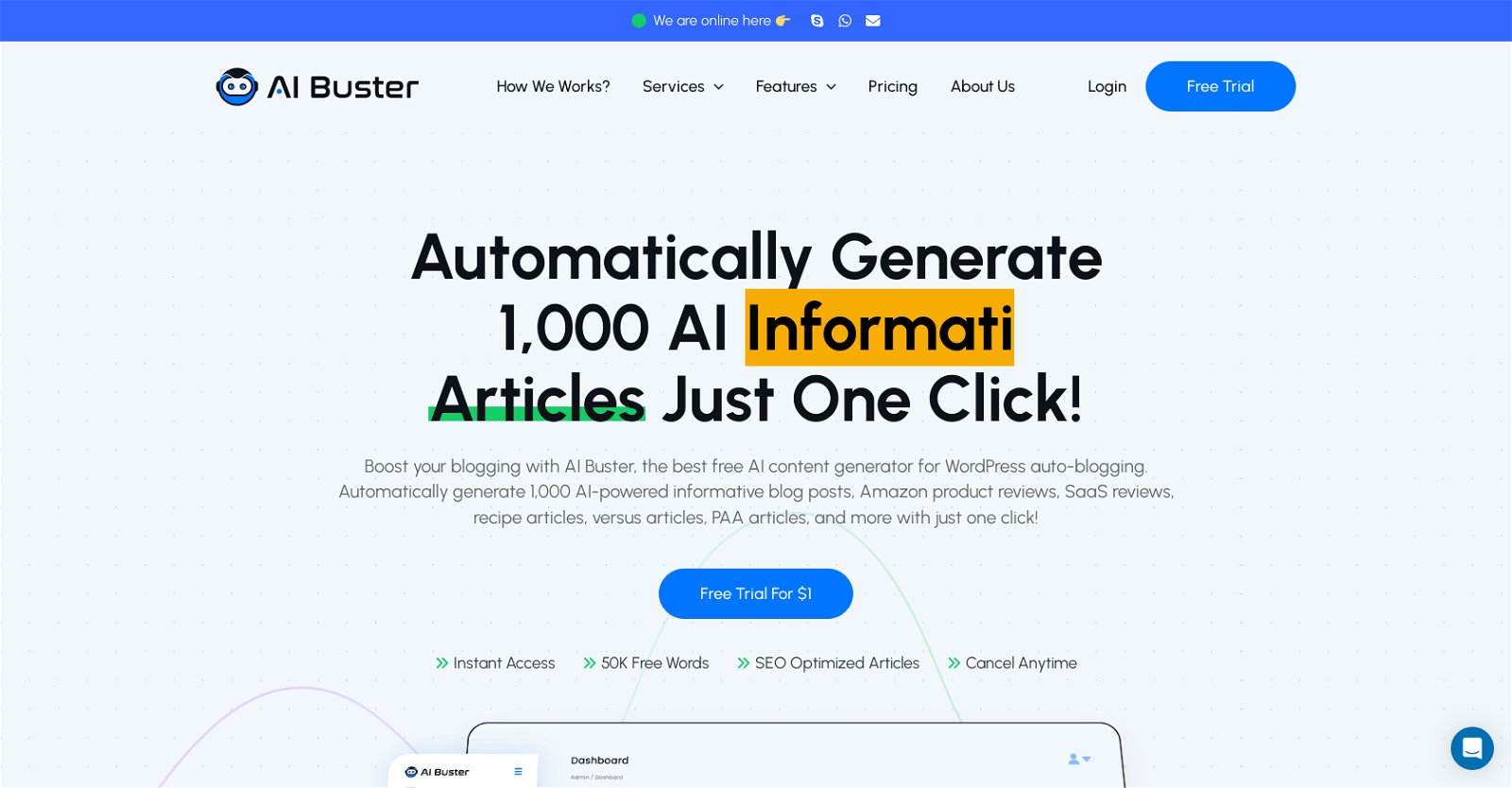 AI Buster website