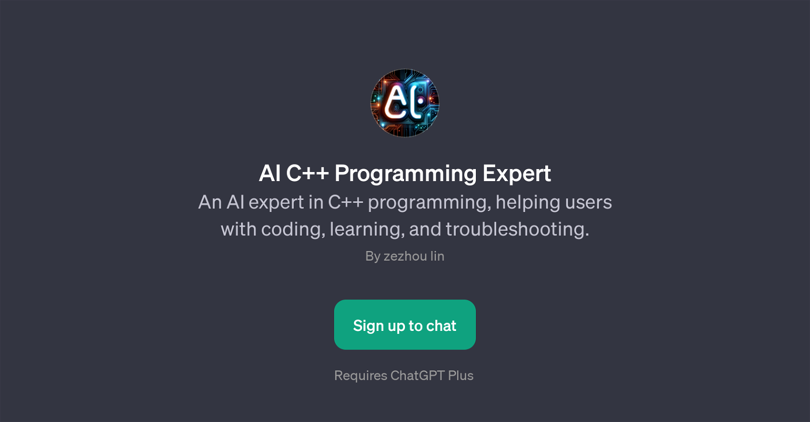 AI C++ Programming Expert website