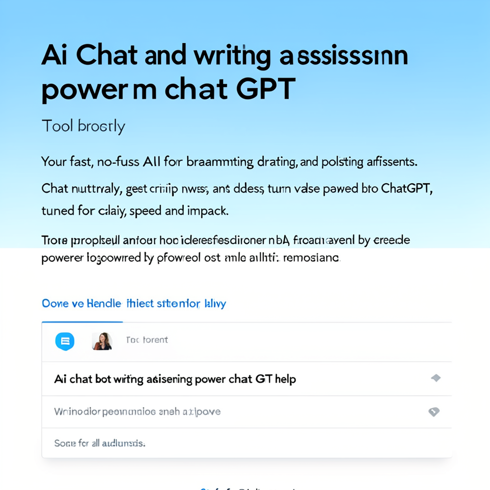 Ai Chat and writing assignment power chat GPT . website
