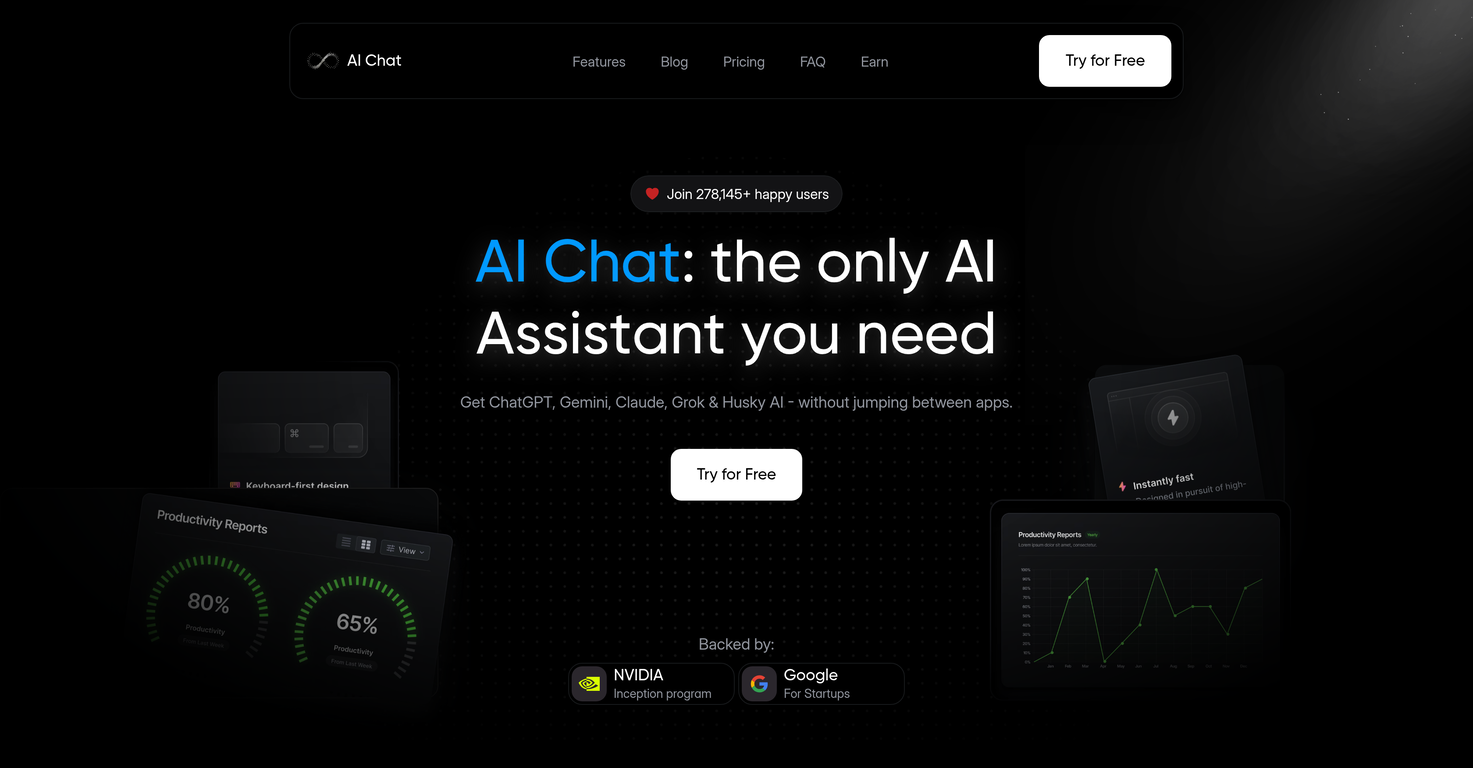 AI Chat.fm website