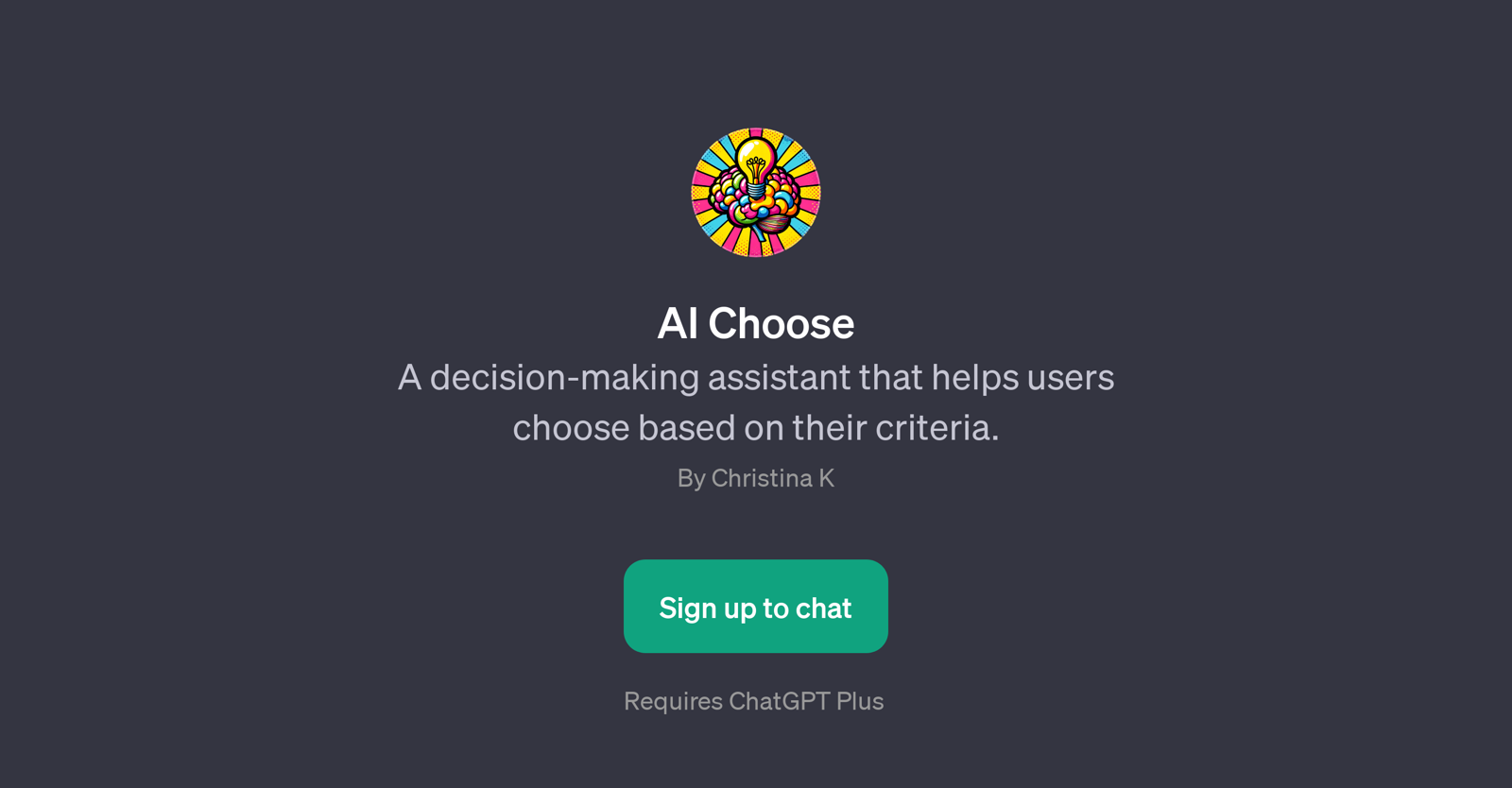AI Choose website