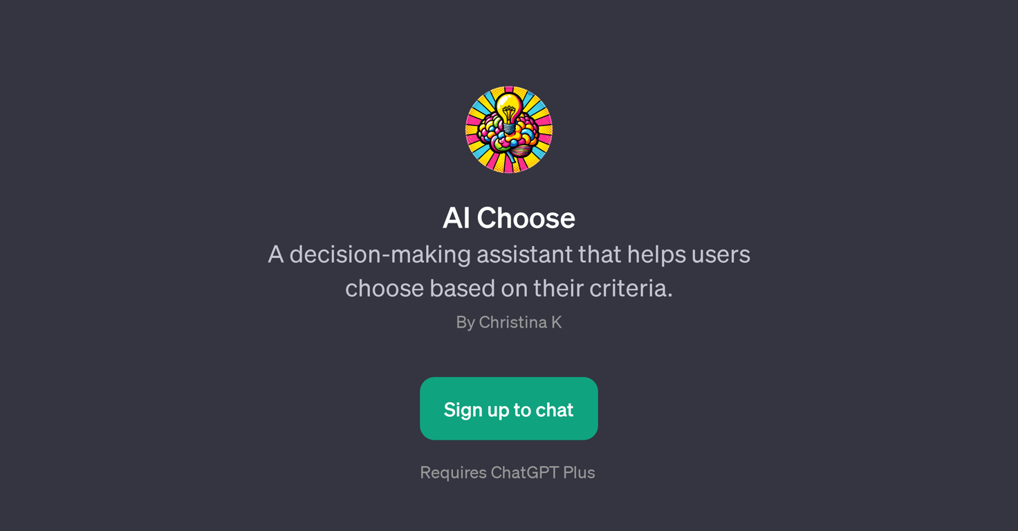 AI Choose website