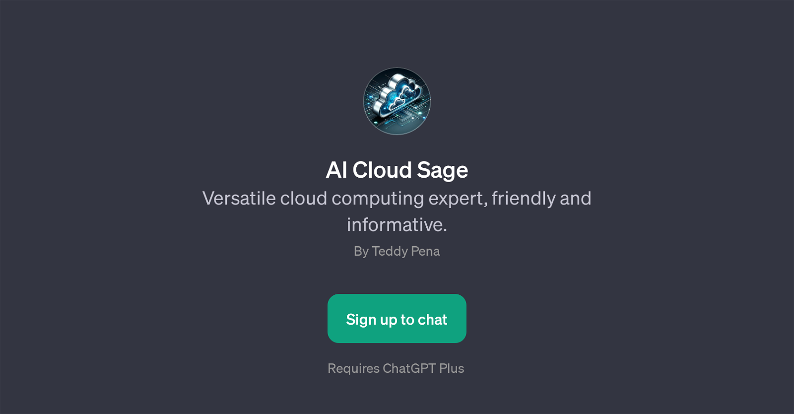 AI Cloud Sage website