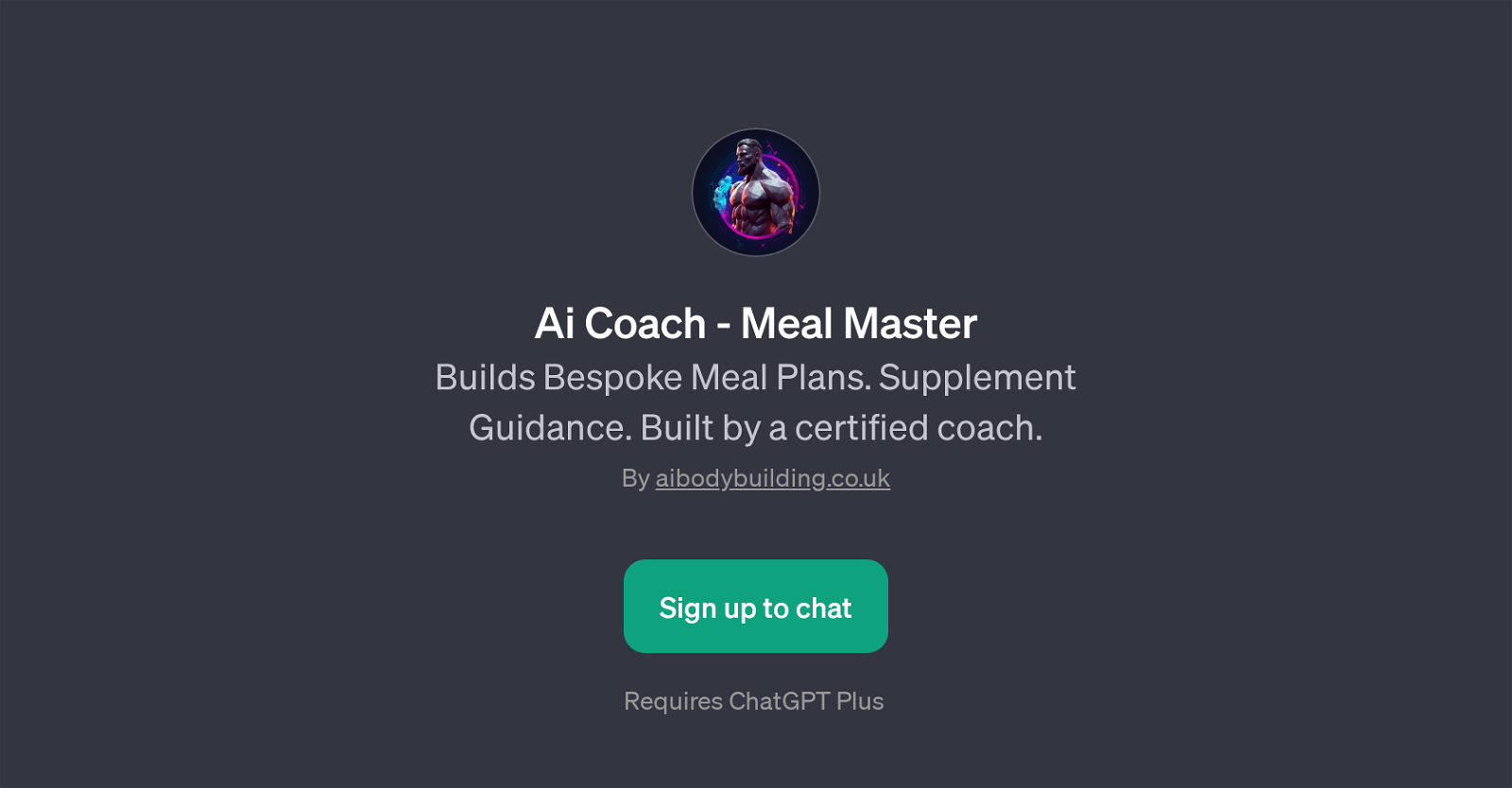 Ai Coach - Meal Master website
