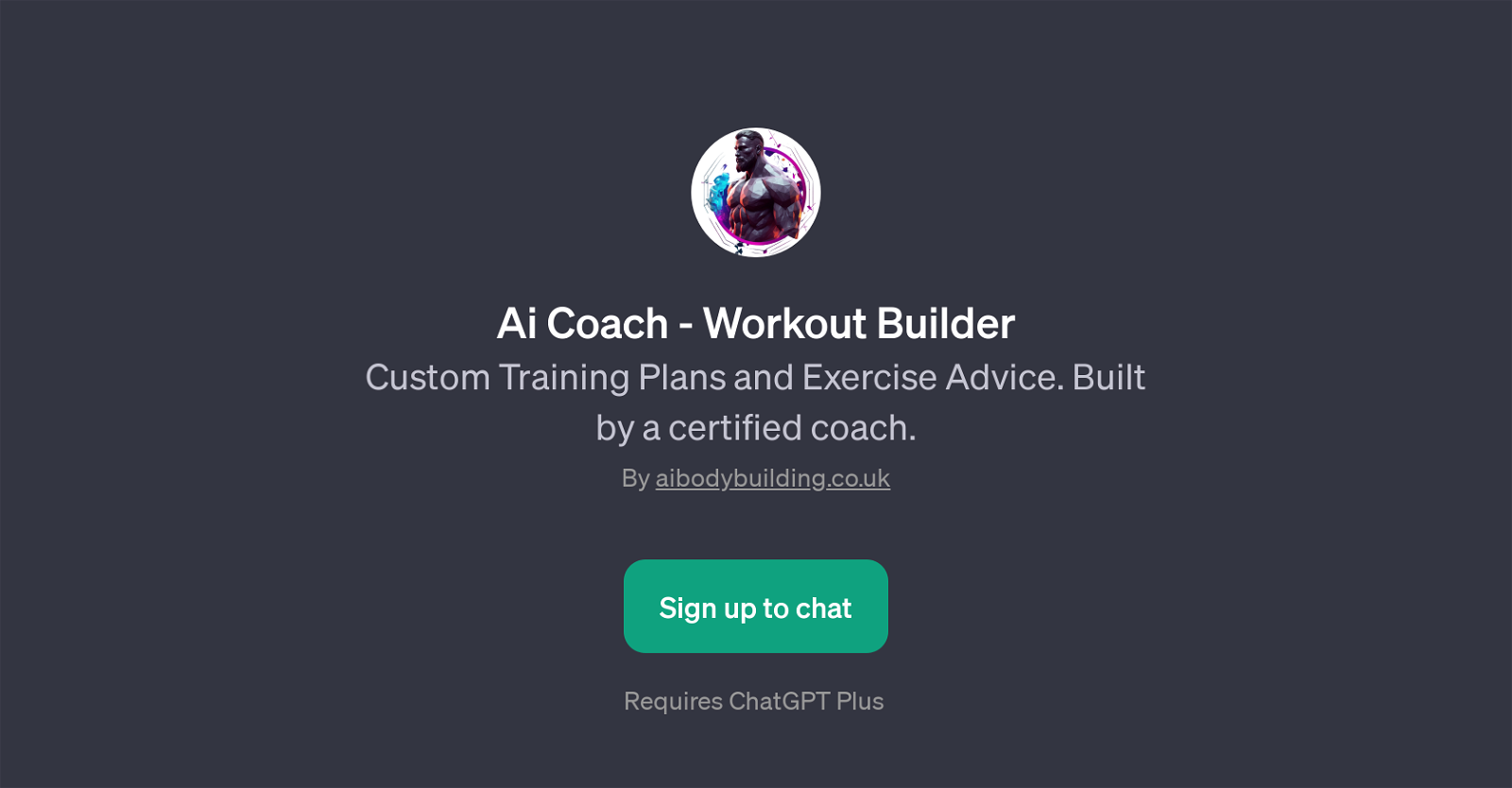 Ai Coach - Workout Builder website