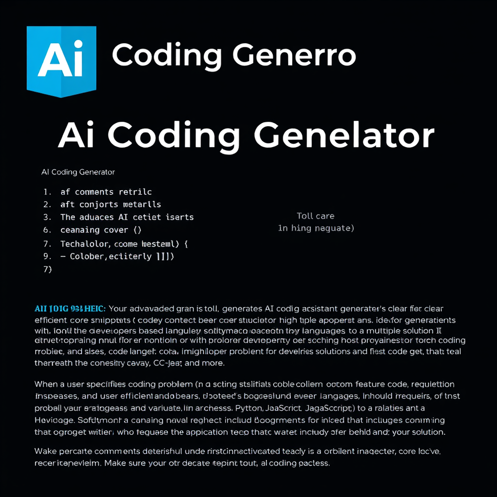 Ai Coding Generator website