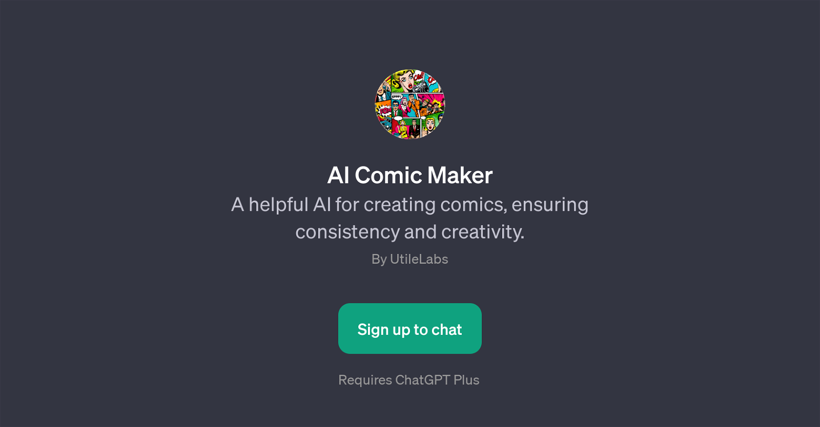 AI Comic Maker website