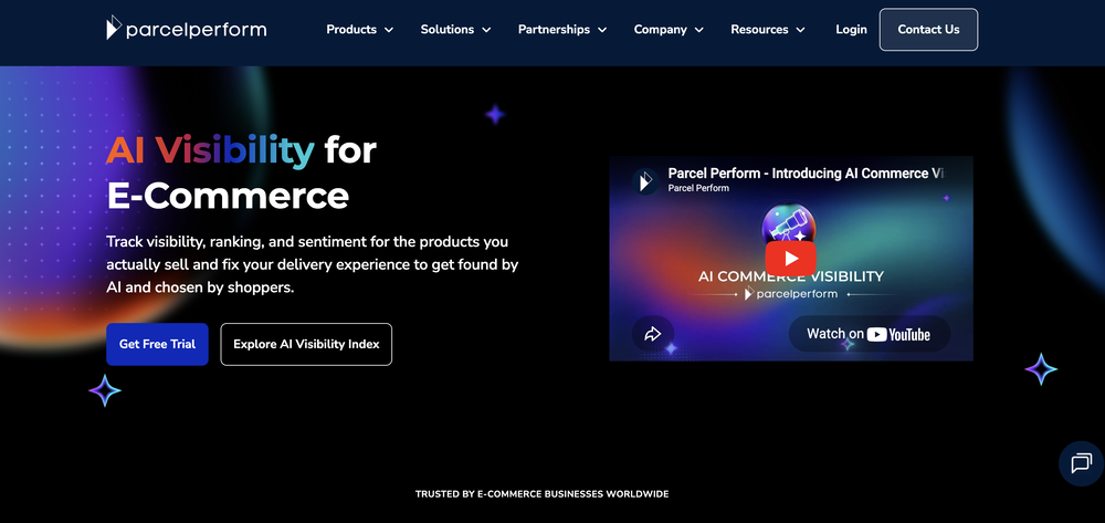 AI Commerce Visibility by Parcel Perform website
