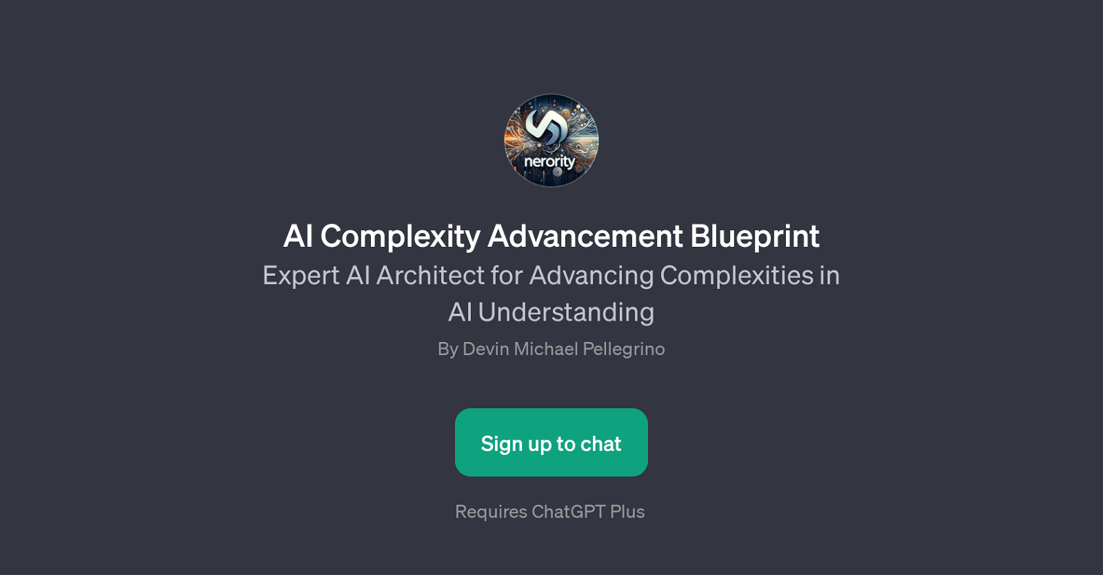 AI Complexity Advancement Blueprint website