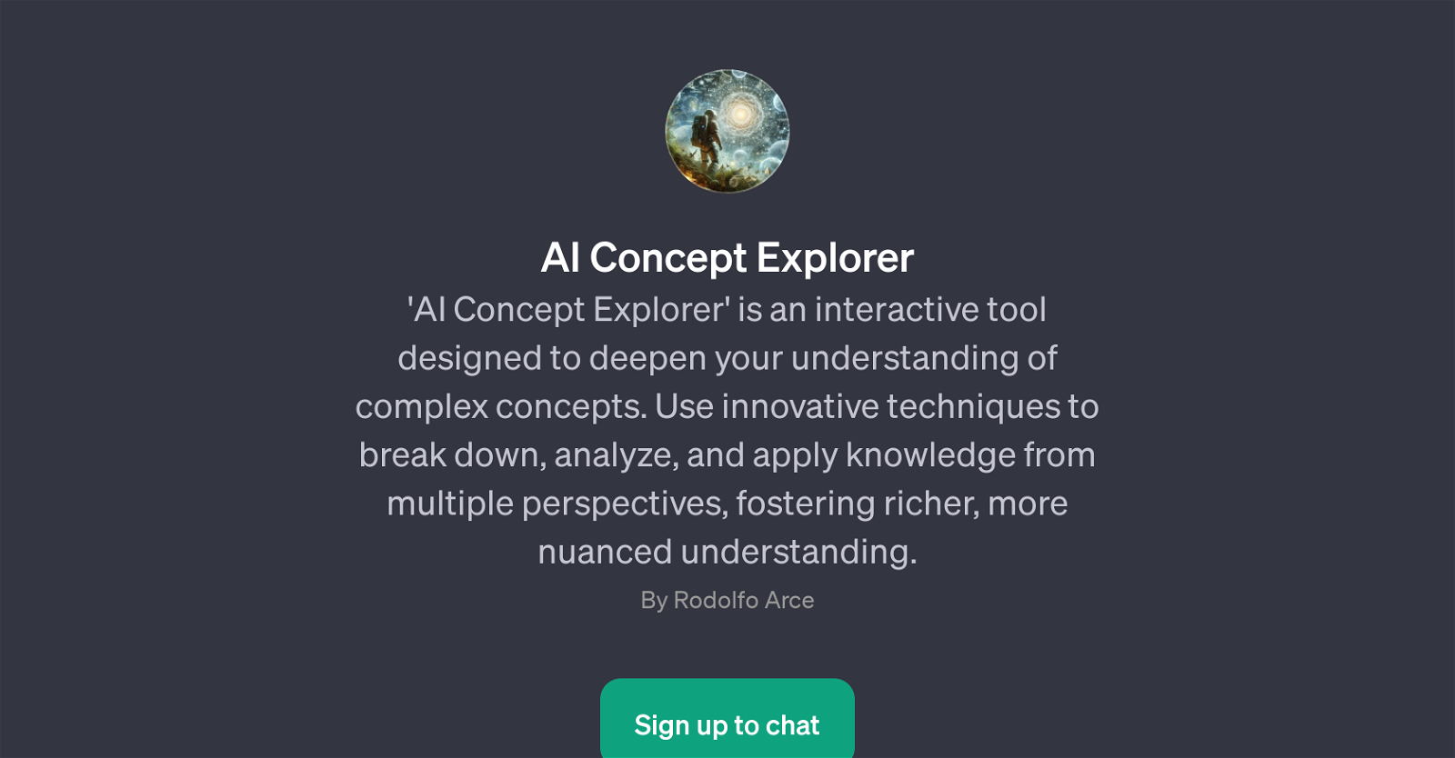 AI Concept Explorer website