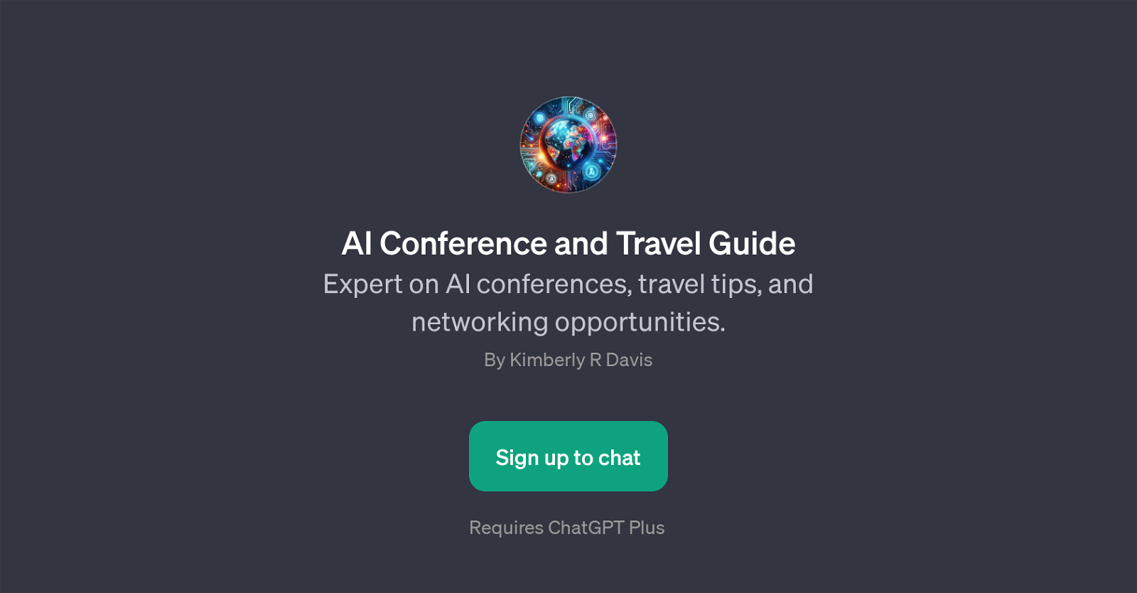 AI Conference and Travel Guide website