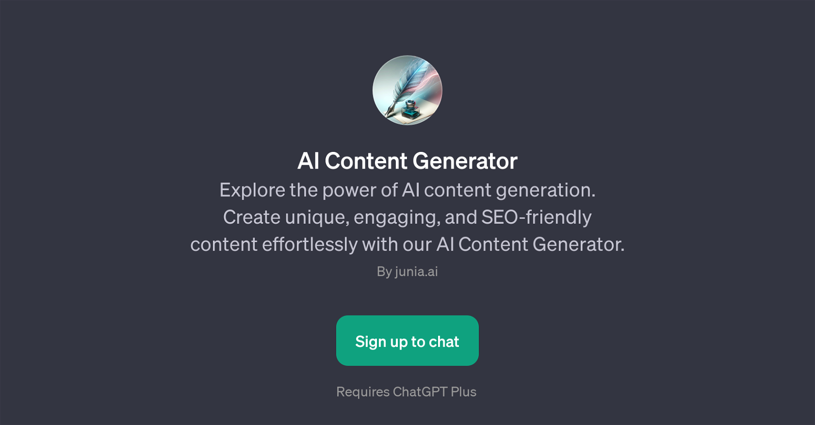 AI Content Generator website