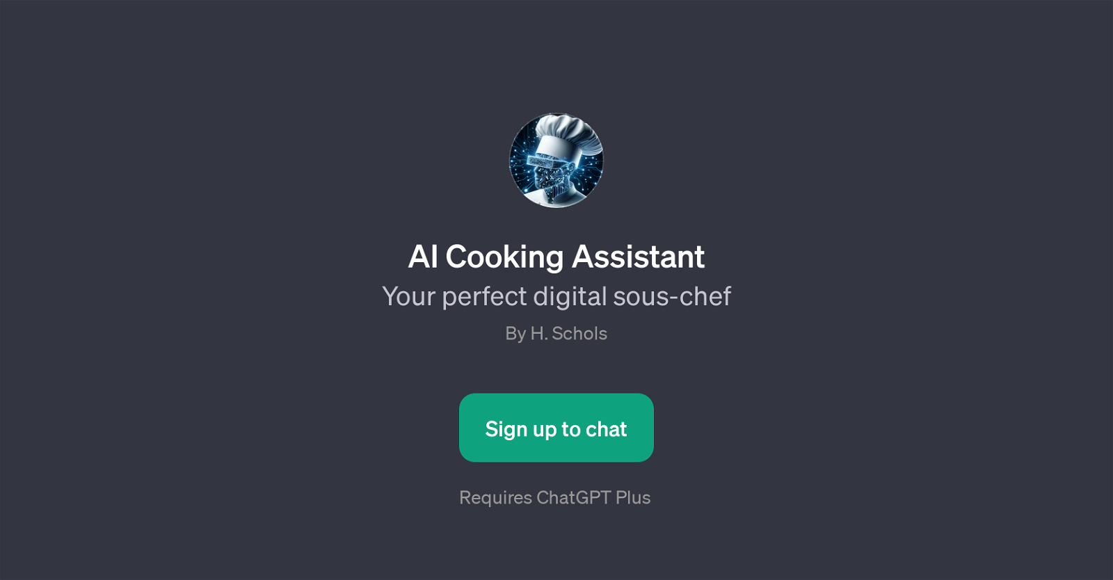 AI Cooking Assistant website