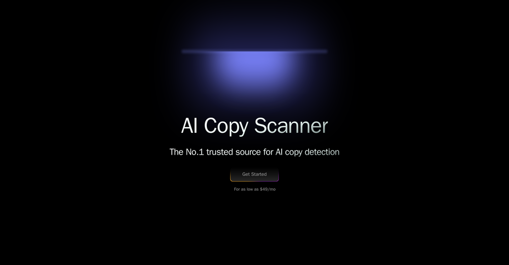 AI Copy Scanner website