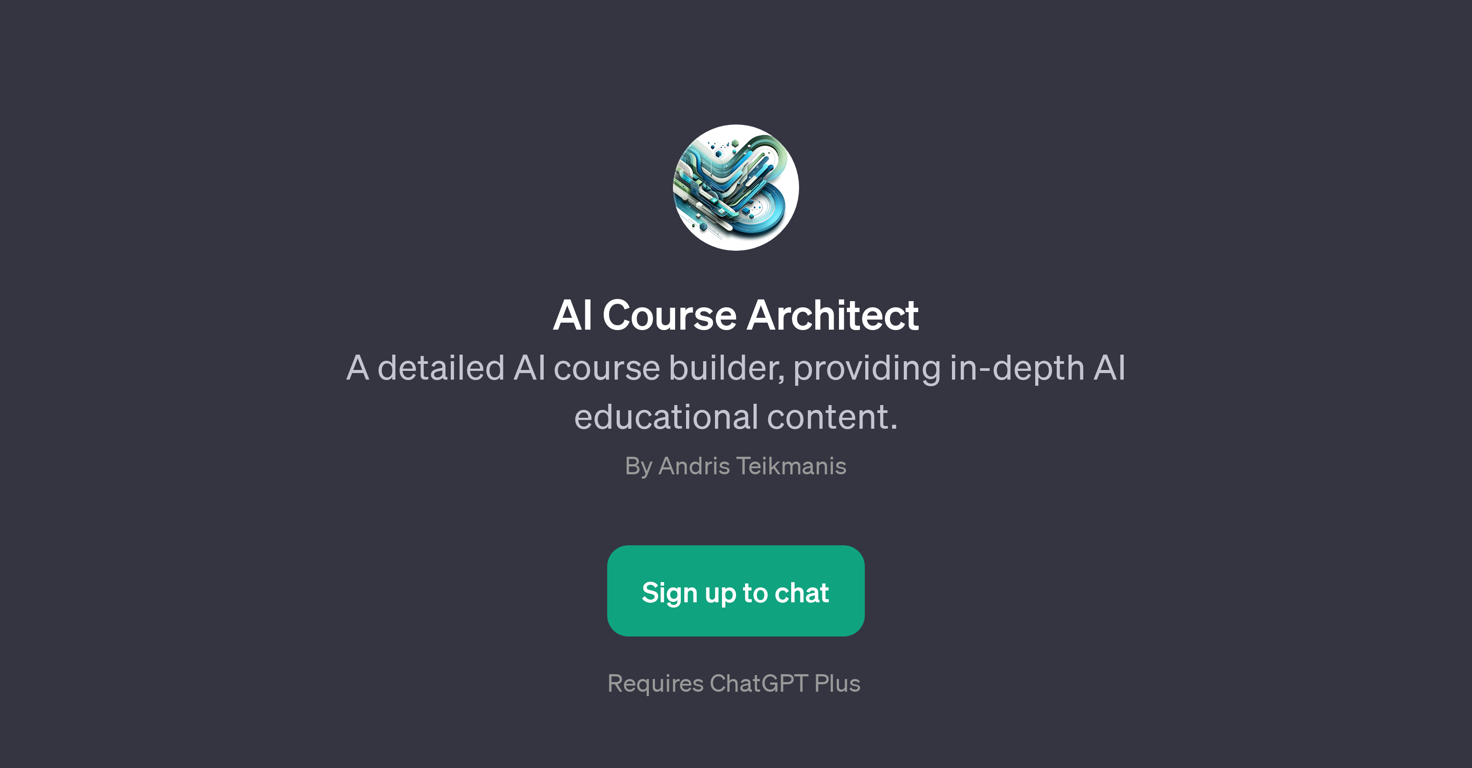 AI Course Architect website
