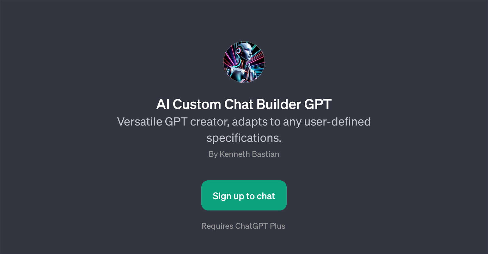 AI Custom Chat Builder GPT website