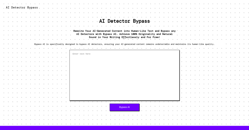 AI Detector Bypass website