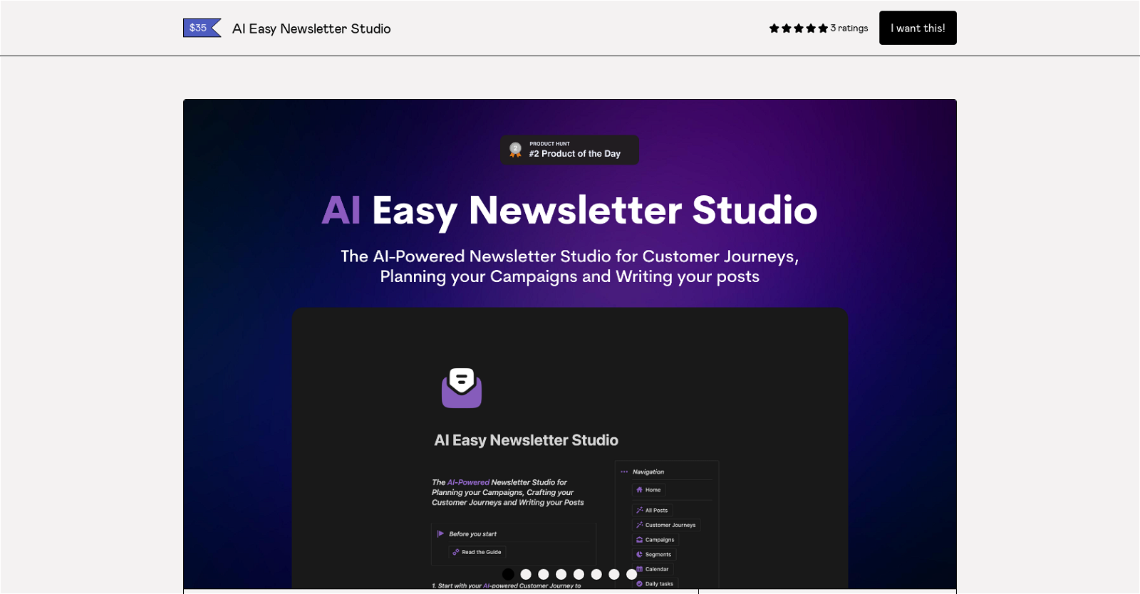 AI Easy Newsletter Studio website