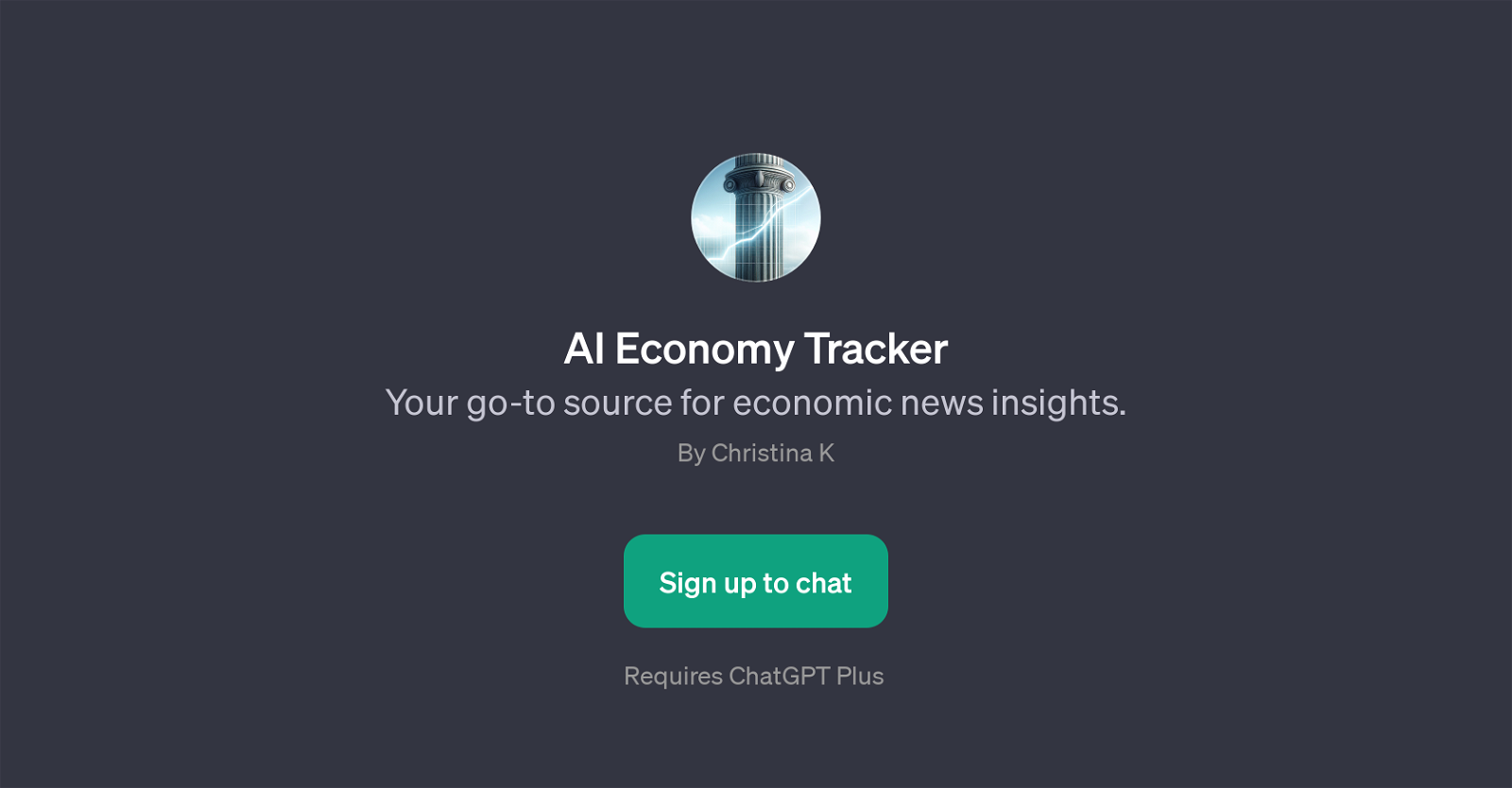AI Economy Tracker website