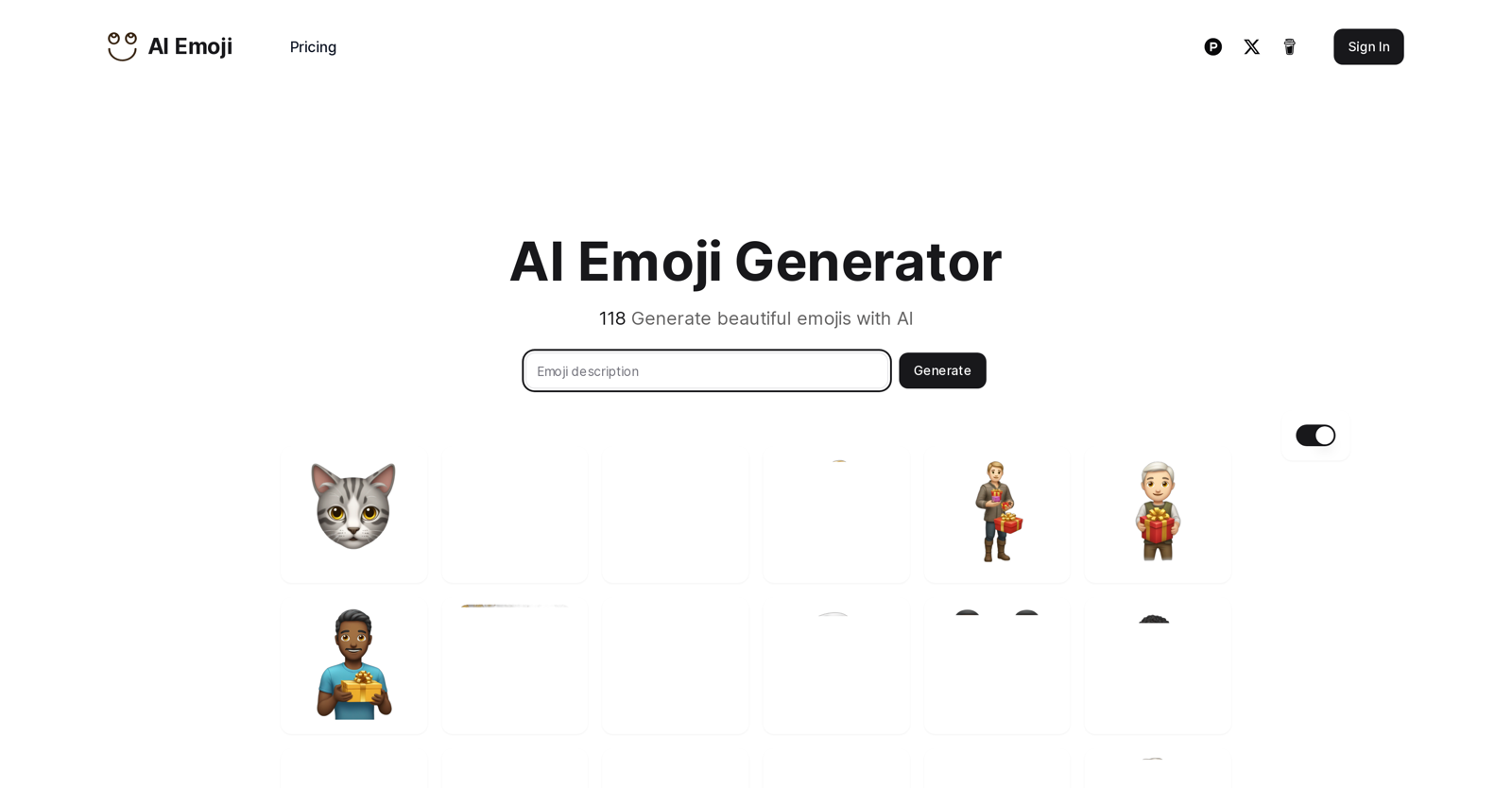 AI-Emojis.sh website