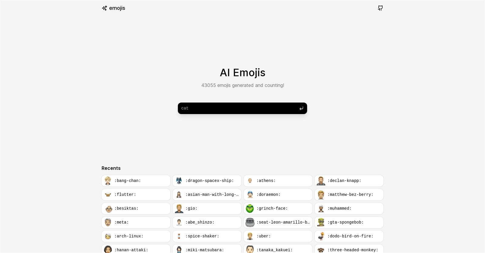 AI Emojis website