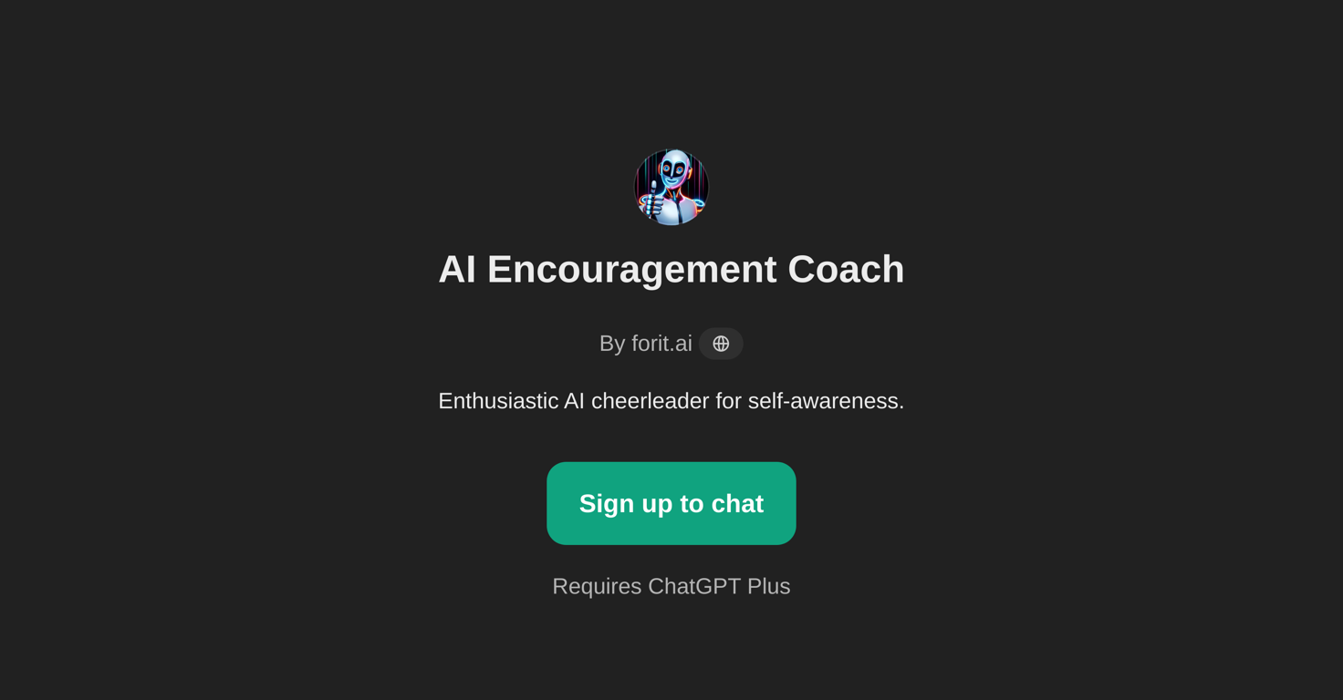 AI Encouragement Coach website