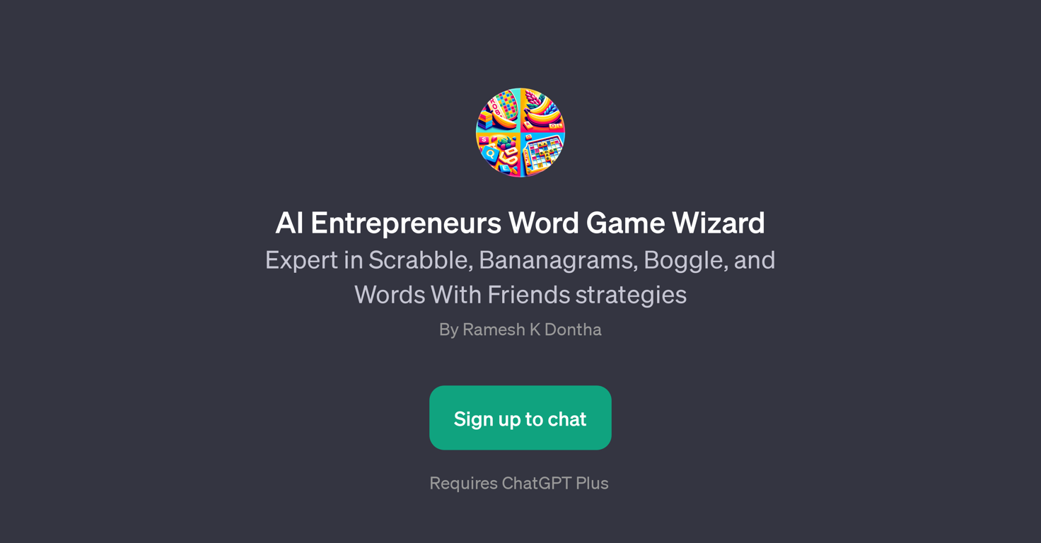 AI Entrepreneurs Word Game Wizard website