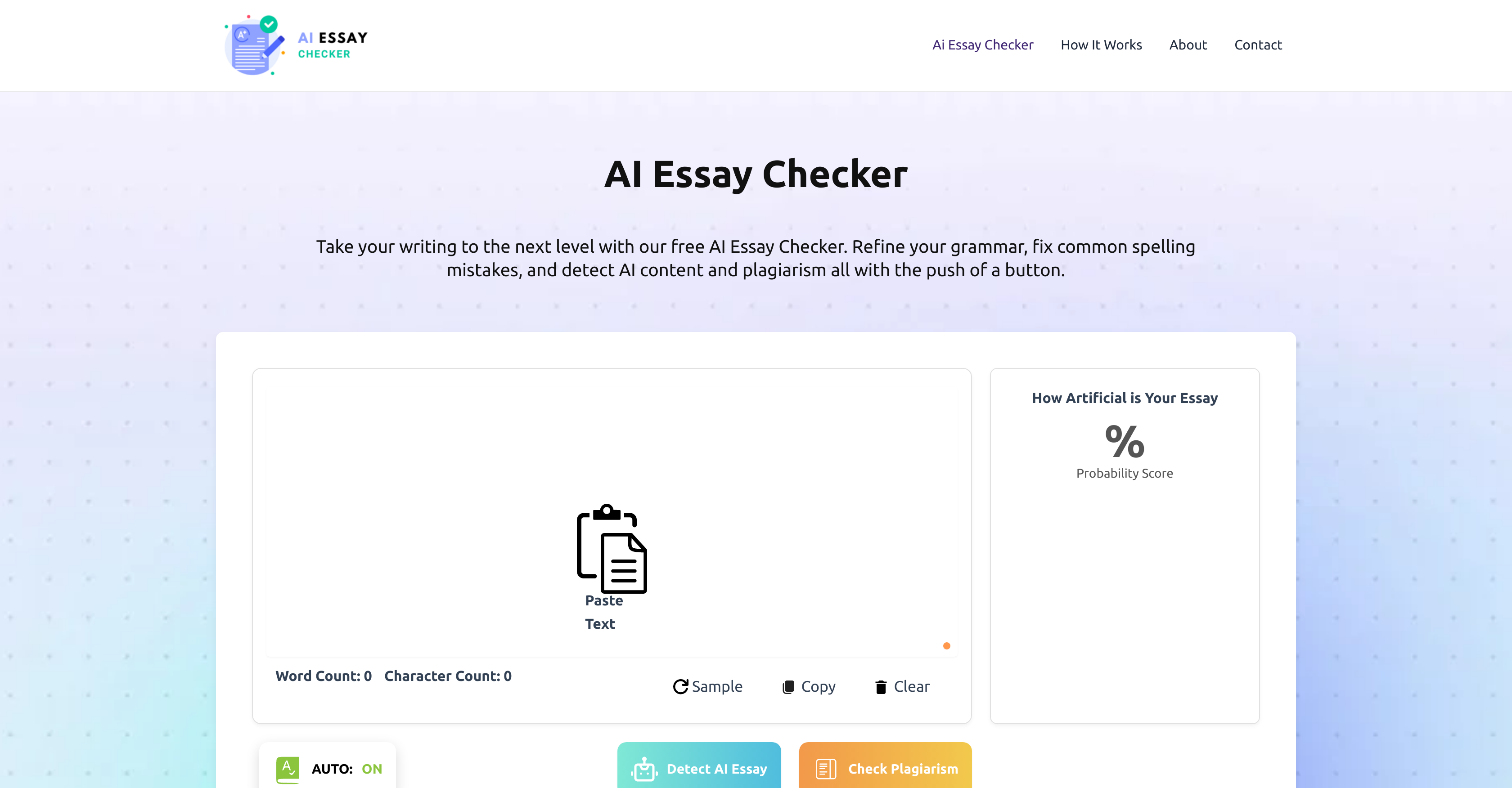 AI Essay Checker - Essay enhancement - TAAFT