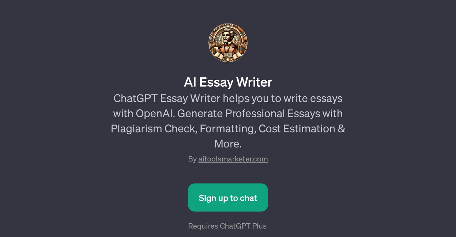 AI Essay Writer website