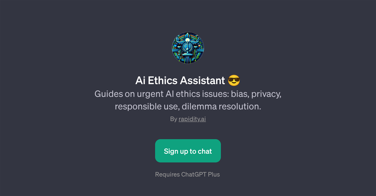AI Ethics Assistant website