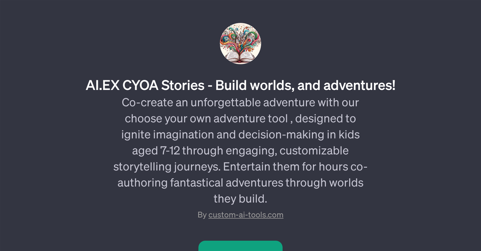 AI.EX CYOA Stories website